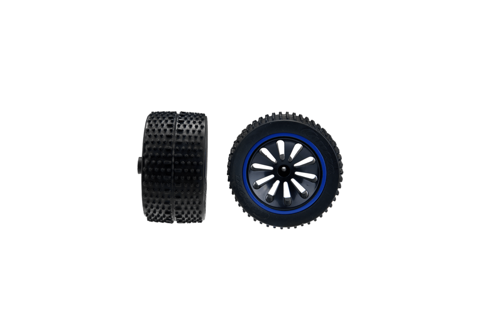 |2 hintere Reifen mit Felgen für Blue Jumper (162055)|