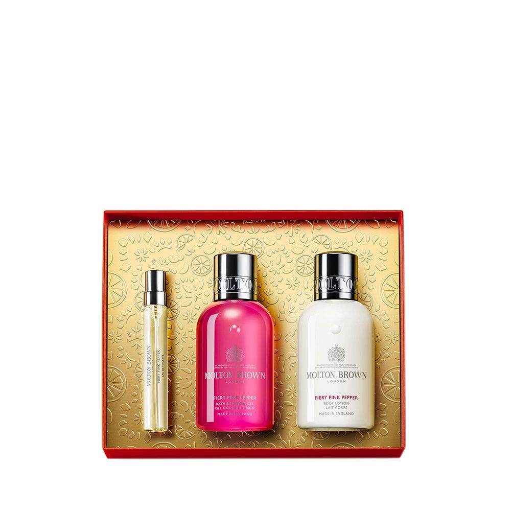 Molton Brown - Fiery Pink Pepper Travel Gift Set Multipack - Reinigendes KörperSet