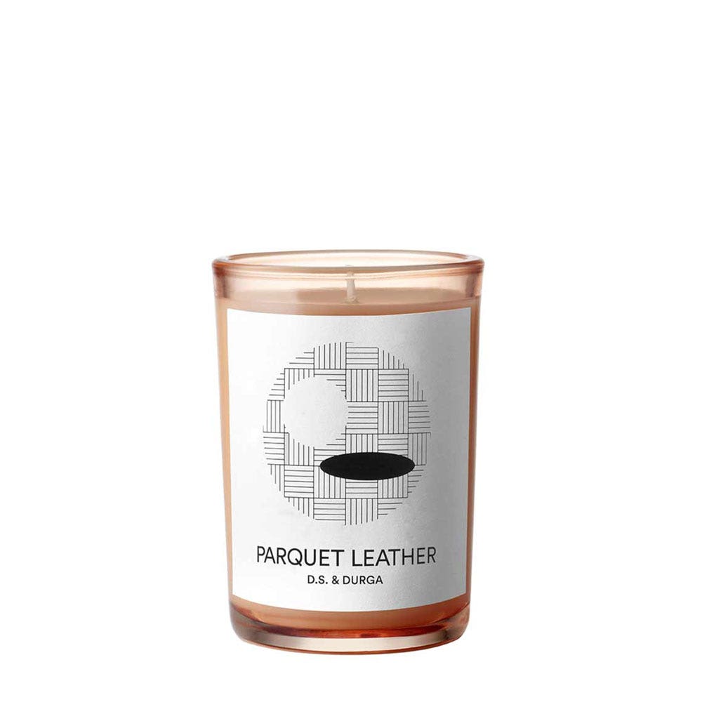 D.S. & Durga - Parquet Leather Candle - Holzige Kerze