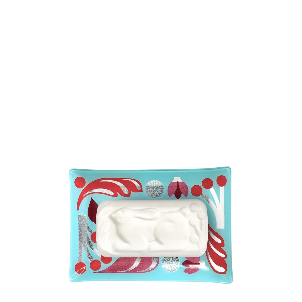 Fragonard - Eau Du Bonheur Soap with Soap Dish 150 g - Reinigendes HandSet