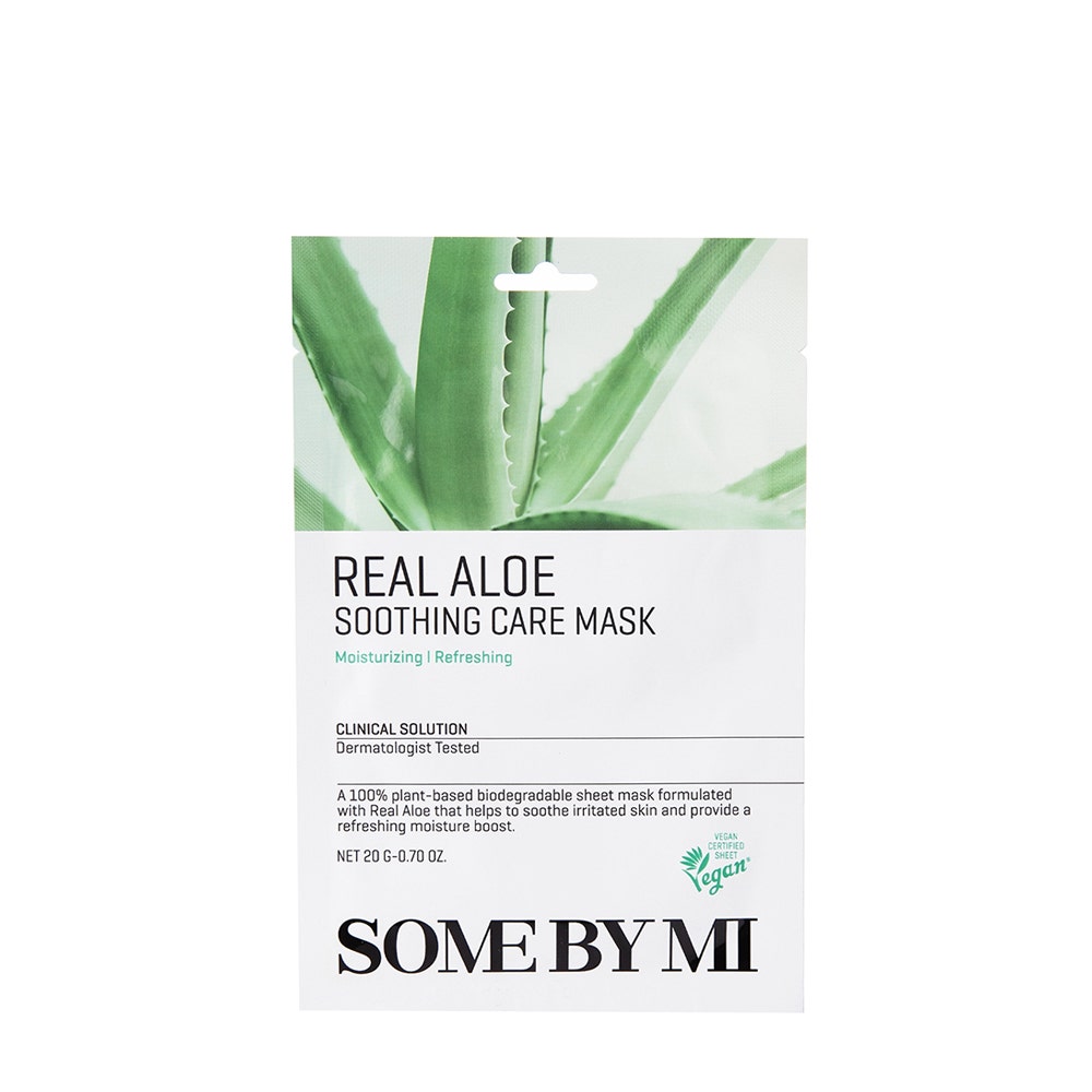 Some by Mi - Real Aloe Soothing Care Mask 1 X - Beruhigend E GesichtMaske Für Alle Hauttypen