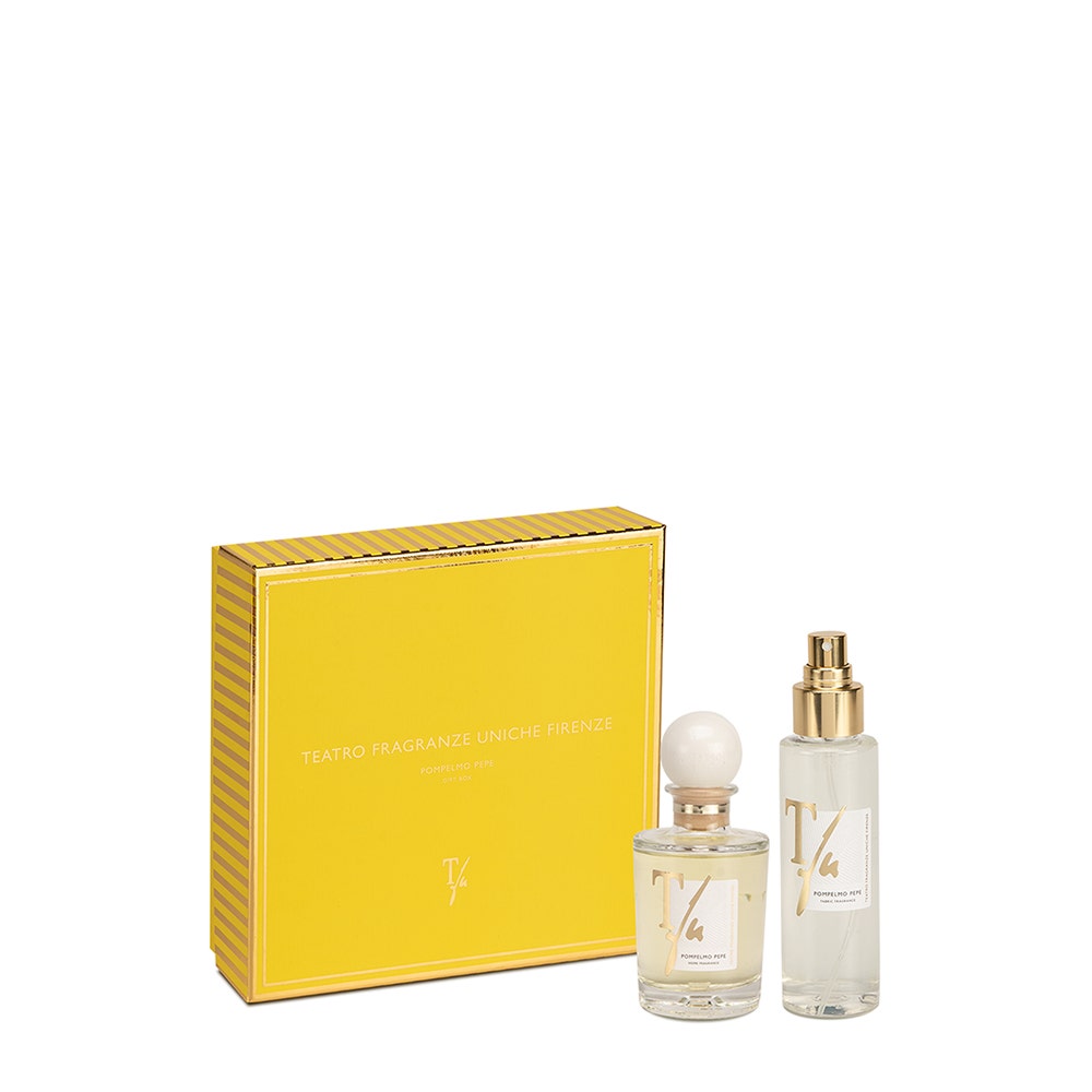 Teatro Fragranze Uniche - Pompelmo Pepe Gift Box - Zitrusartiger Diffuser