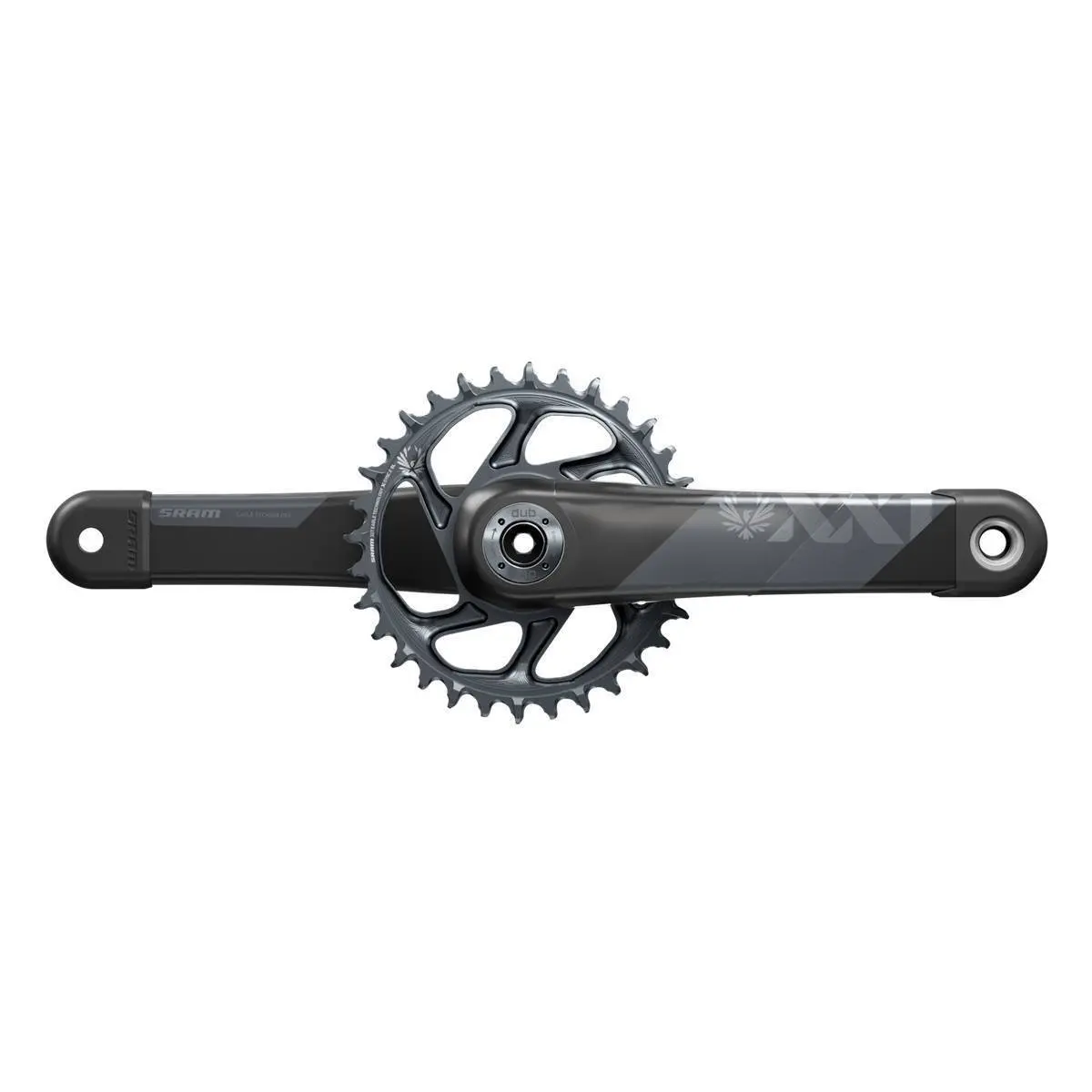Mountainbike-Kurbelgarnitur Sram Pédalier Xx1 Eagle Bst 148 Dub Dm 12V 34D Xsync2 Grey