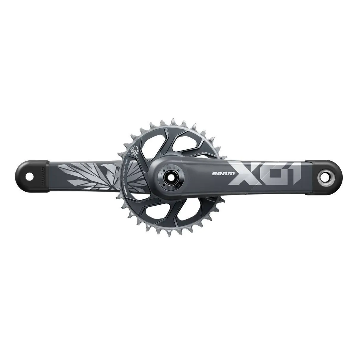 Mountainbike Kurbelgarnitur Sram Pdl Sram X01 Eagle Dub Dm 32D Xsync2 Lunar Polar (Bb N.I.)