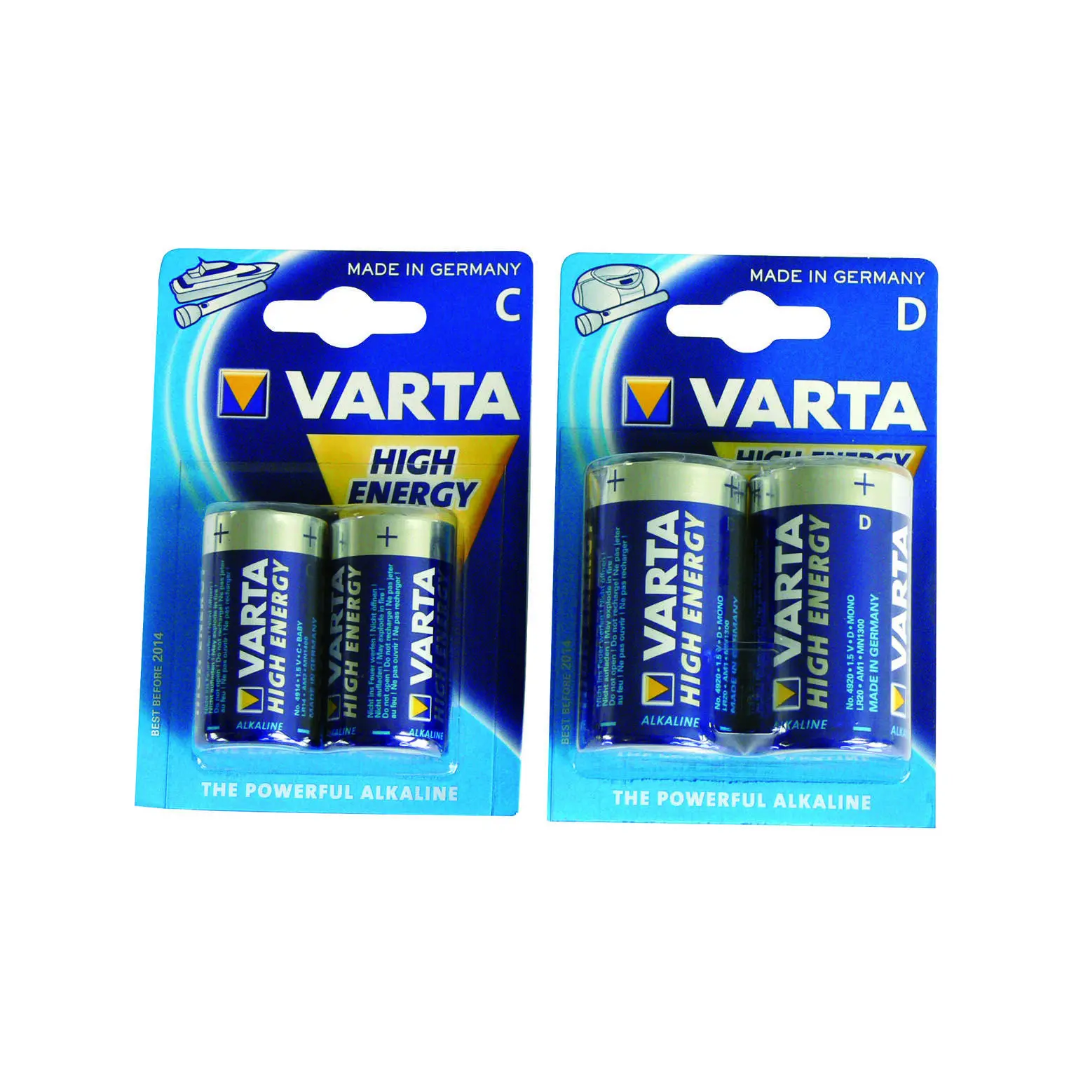 Batterien WaterQueen Varta Haute Energie LR20 x2