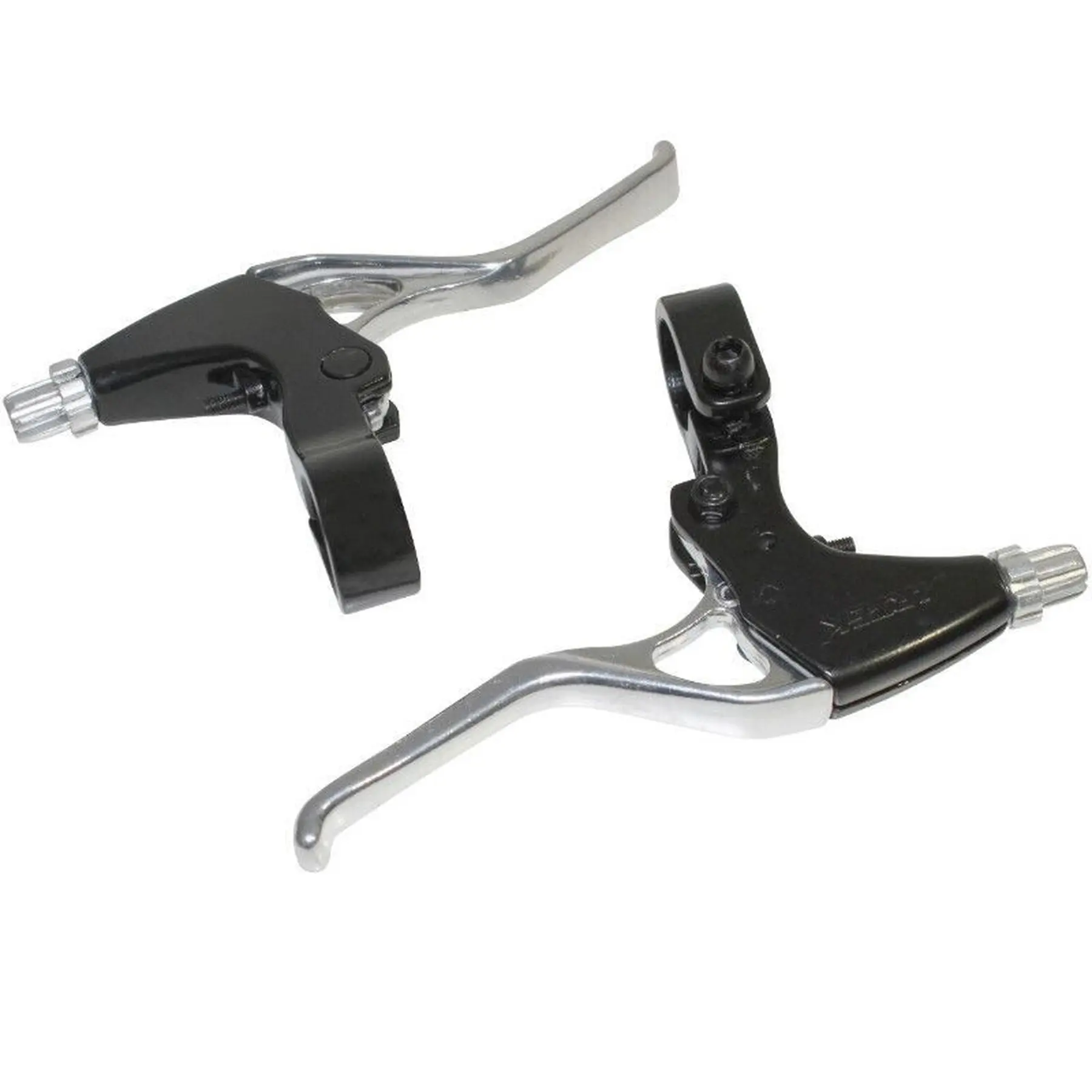 Ein Paar MTB-Mountainbike-Bremshebel mit 3 Fingern aus Alu mit verstellbarem Hebelweg Newton V-Brake
