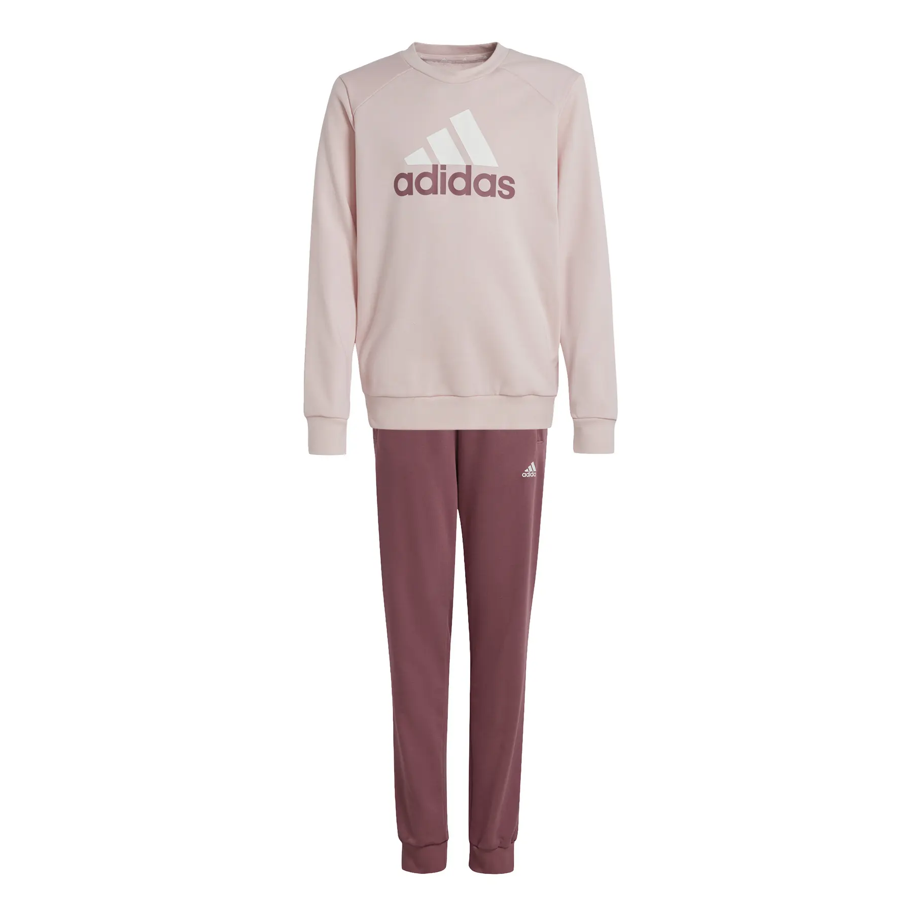 Trainingsanzug mit großem Logo Kind adidas Essentials French Terry