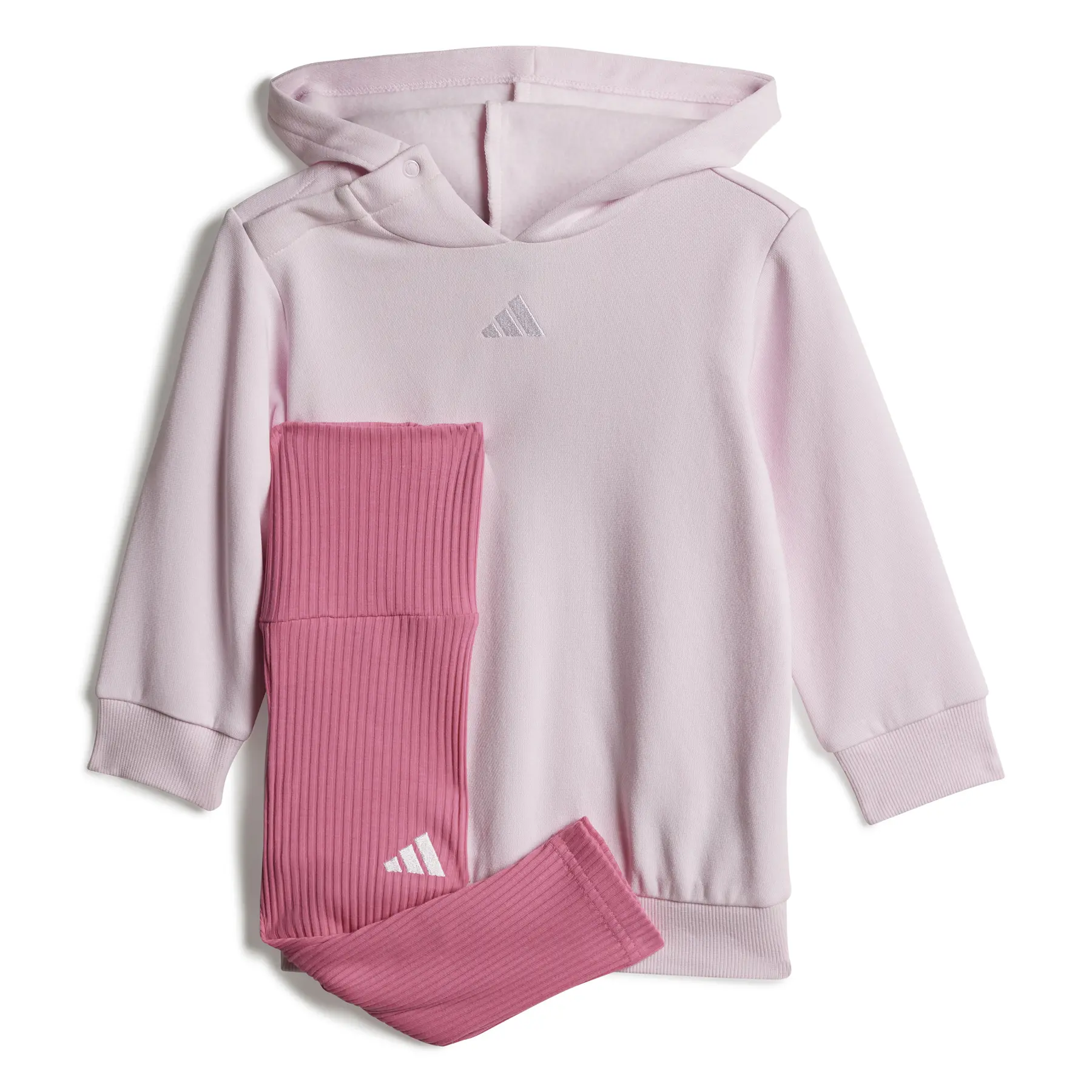 Fleece-Jogginganzug und Kapuzenpullover für Mädchen adidas