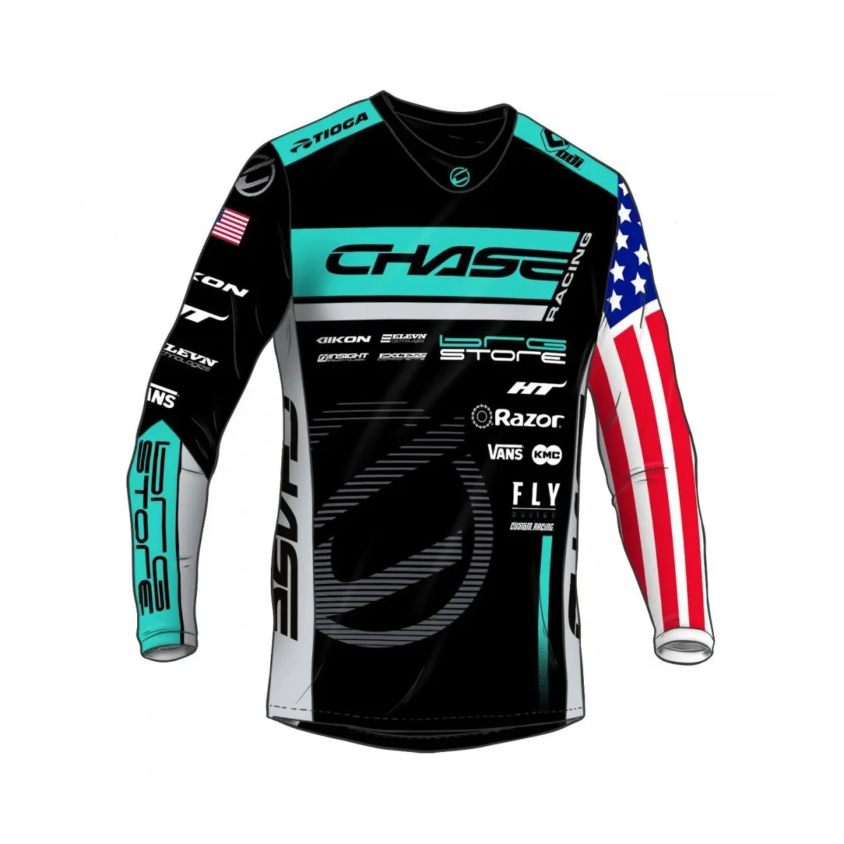 Langarmtrikot für Kinder Chase Team Connor Fields Replica 2024