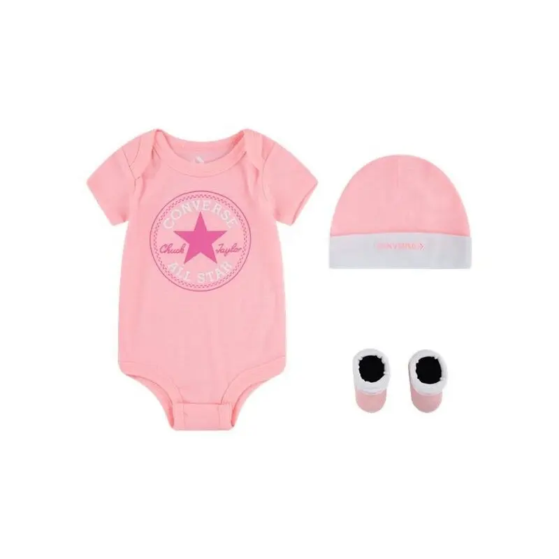 Set Mütze + Body + Babys chuhe für Jungen Converse Classic CTP
