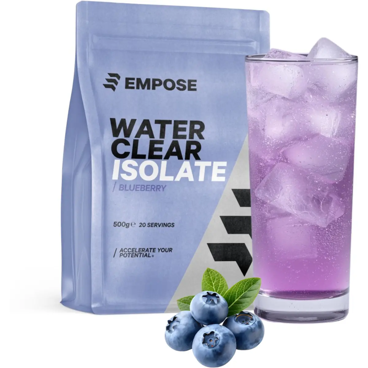 Protéine Zitronen-Blaubeere Empose Water Clear Isolate