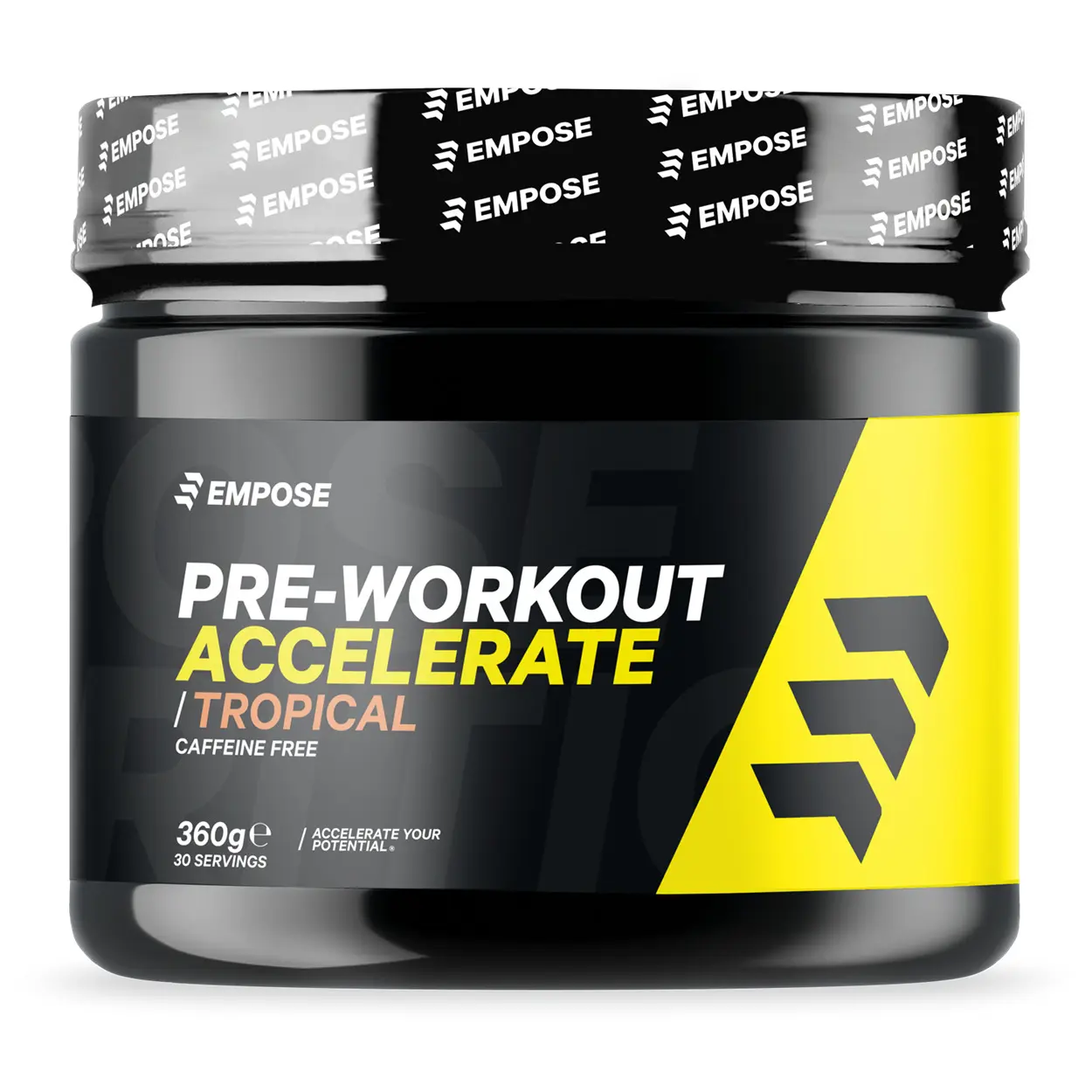 Koffeinfreies Pre-Workout Nahrungsergänzungsmittel Empose Tropical