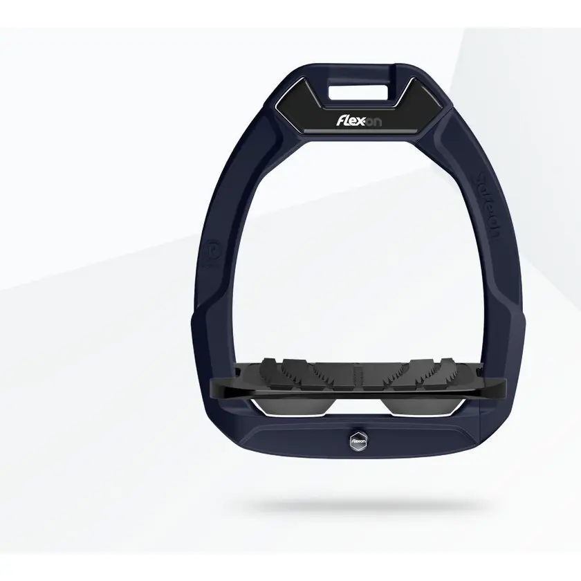 Sicherheitssteigbügel Reiten Neigung Grip Aluminium/Schwarz/Anthrazit Flex-On Safe-On