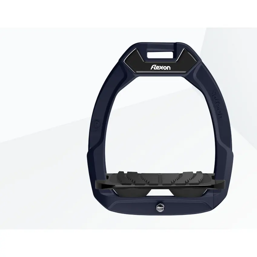 Sicherheitssteigbügel Reiten Geneigt Grip Aluminium/Schwarz/Schwarz Flex-On Safe-On