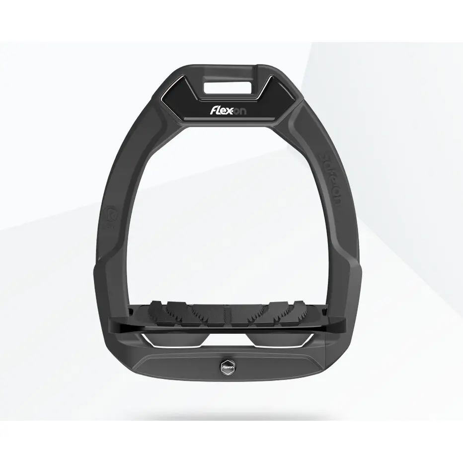 Sicherheitssteigbügel Reiten Neigung Grip Anthrazit/Schwarz/Anthrazit Flex-On Safe-On