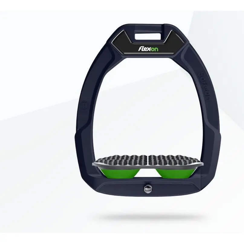 Sicherheitssteigbügel Reiten Endurance Braun/Grau/Grün Flex-On Safe-On