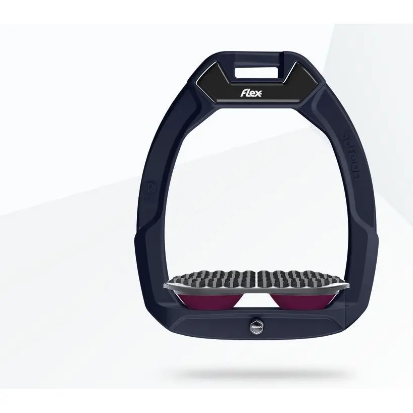 Sicherheitseisen für das Reiten Endurance Rot/Grau/Prun Flex-On Safe-On