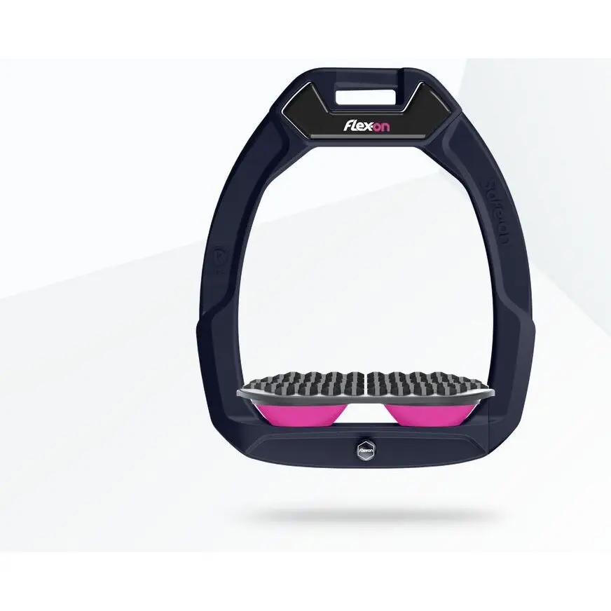 Sicherheitssteigbügel Reiten Endurance Marine/Grau/Rot Flex-On Safe-On