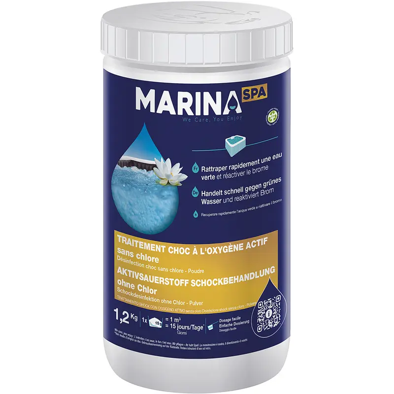 Aktives Sauerstoff-Desinfektionsmittel für Spa-Pools als Schockpulver Innovative Water Care