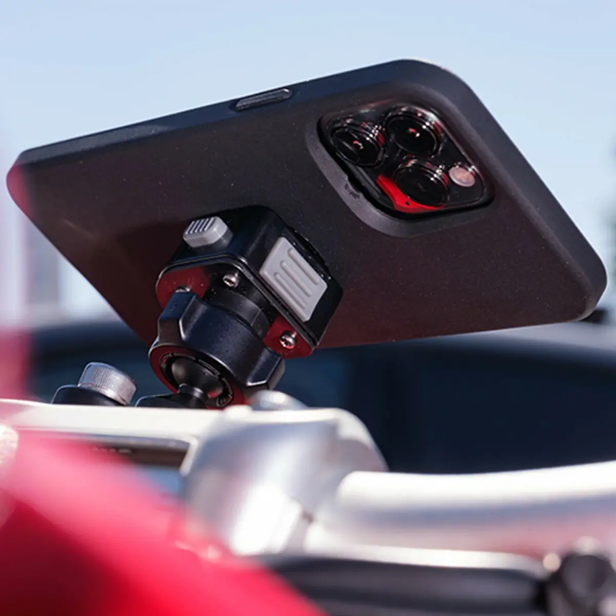 Motorrad-Smartphone-Halterung Brückenschrauben Tigra fit-clic