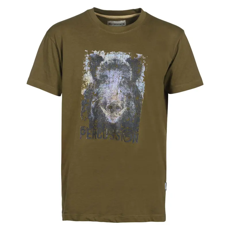 Schweine T-Shirt mit Siebdruck PERCUSSION