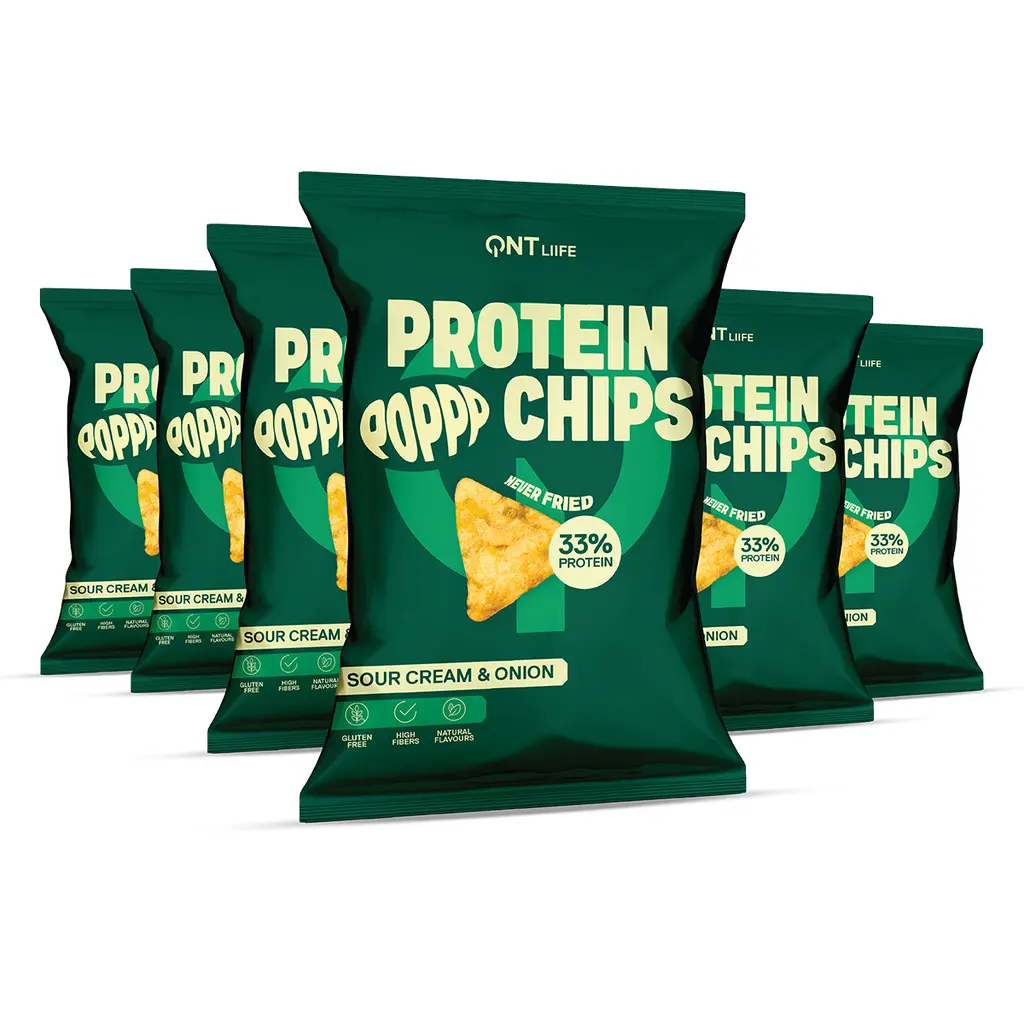 Protein Snack Chips QNT Cream & Onion (x12)