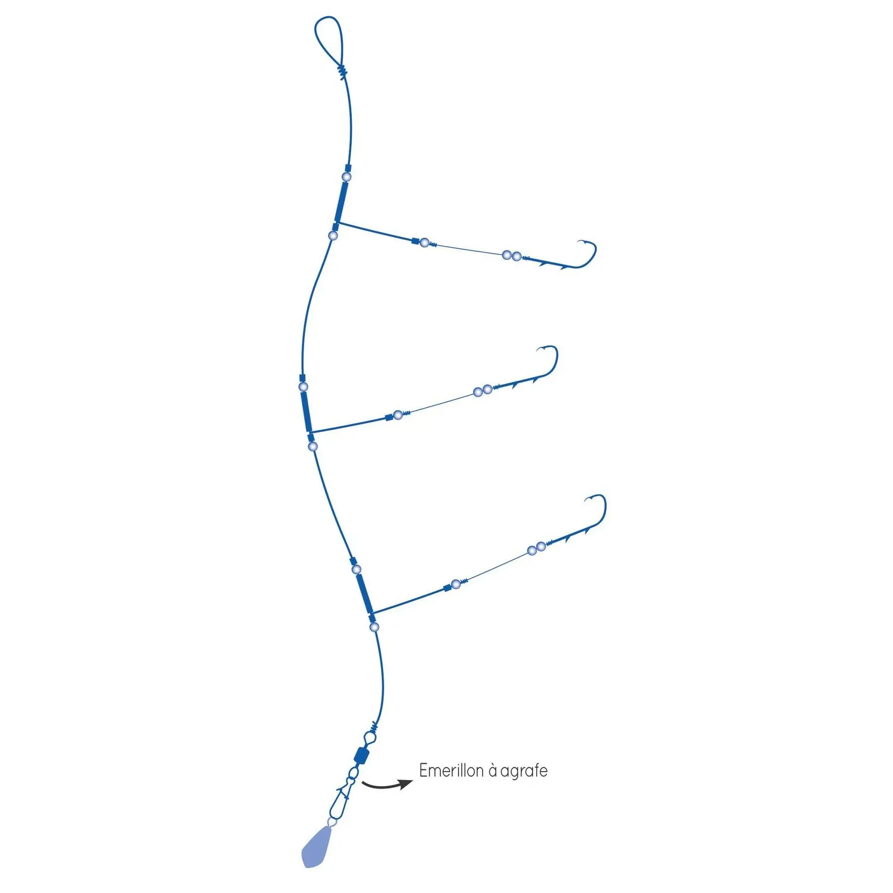 Stahlclips Spirale Ragot 3H 1/0