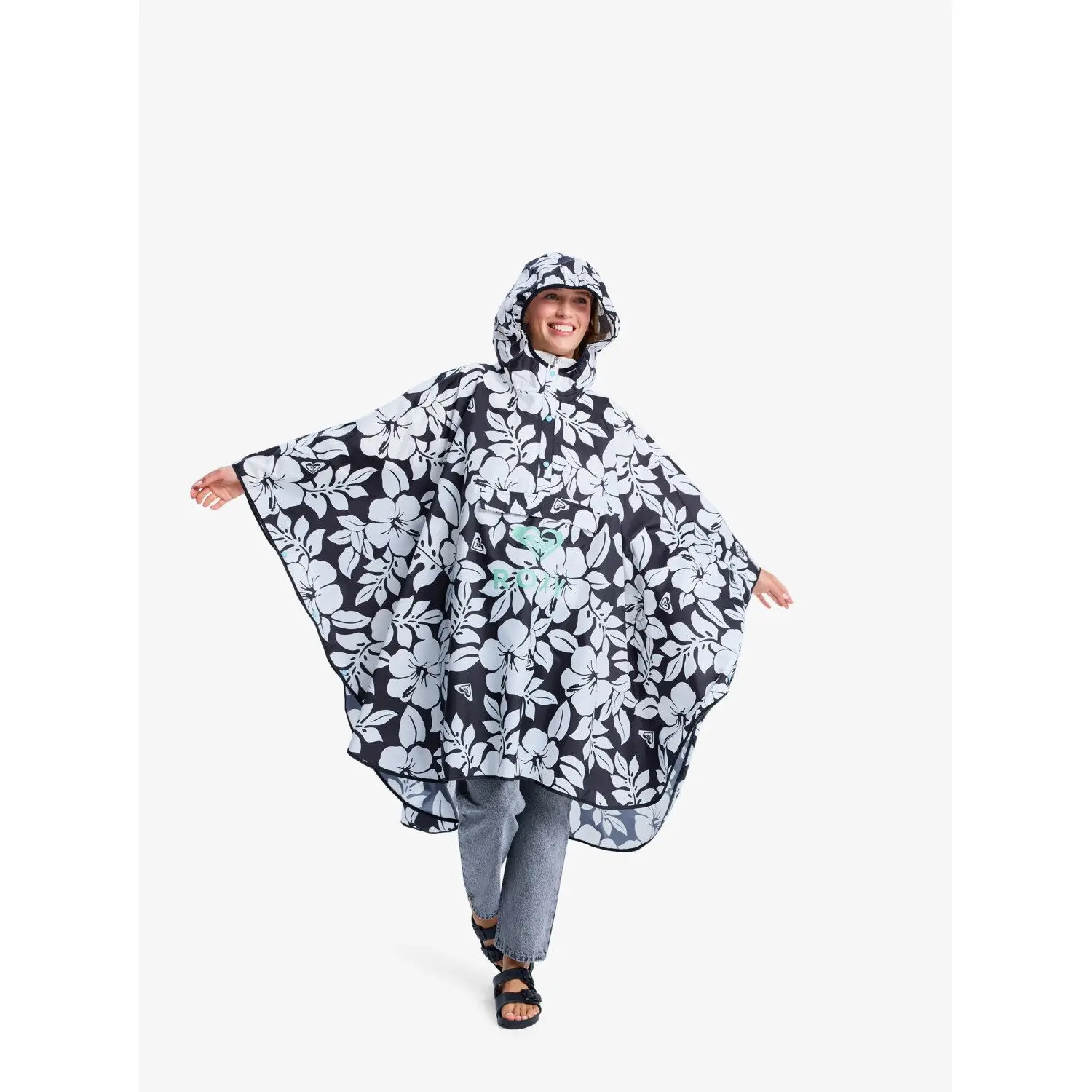Damen Regenponcho Roxy Midnight