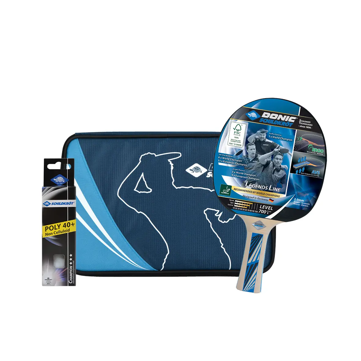 Tischtennis-Set Schildkröt Legends 700 Fsc 'Premium-Geschenkset'