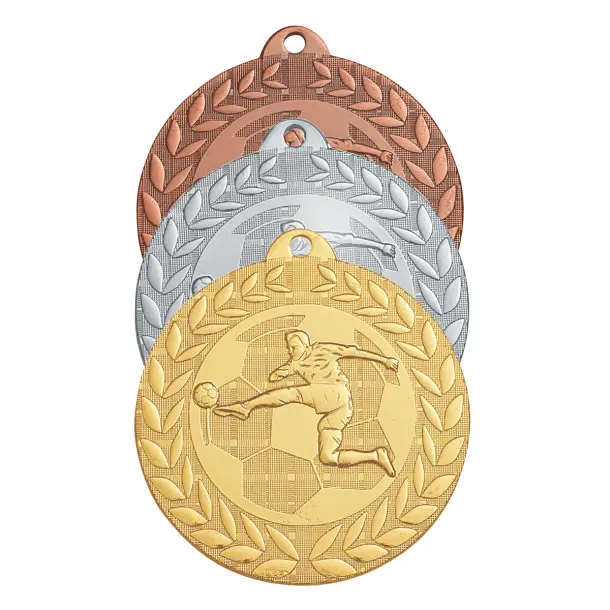 Silber geprägte Medaille Sporti Football