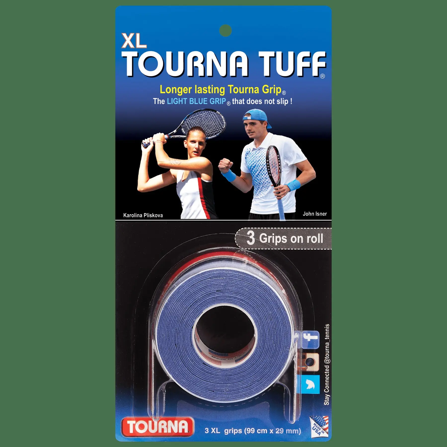 Blister mit 3 Tennis Overgrips Tourna Tuff