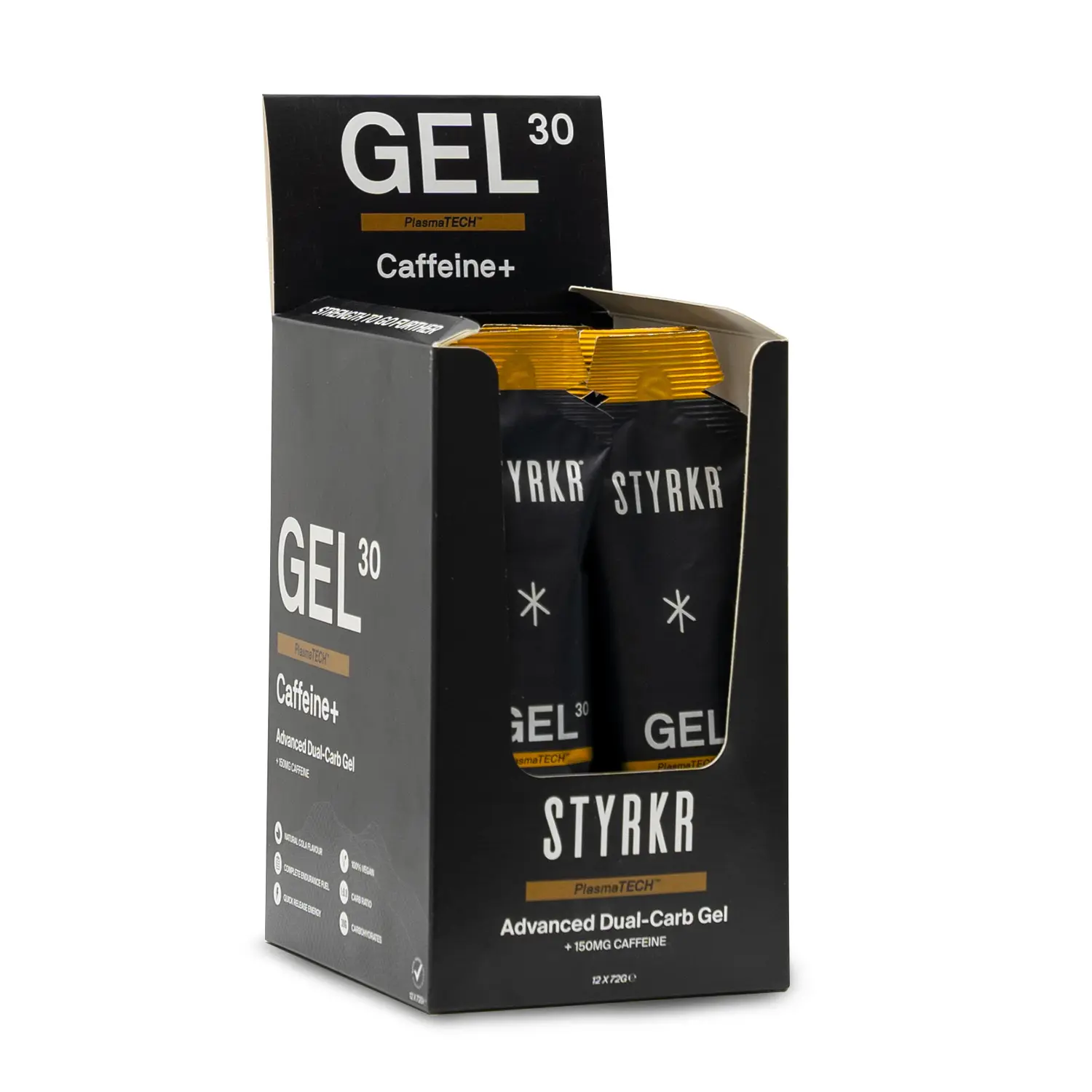 Gel + Koffein Styrkr (x12)
