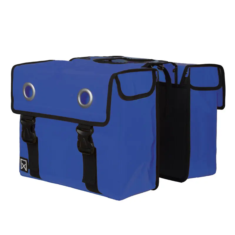 Doppelte Gepäckträgertasche aus beschichtetem Canvas Willex 52 L