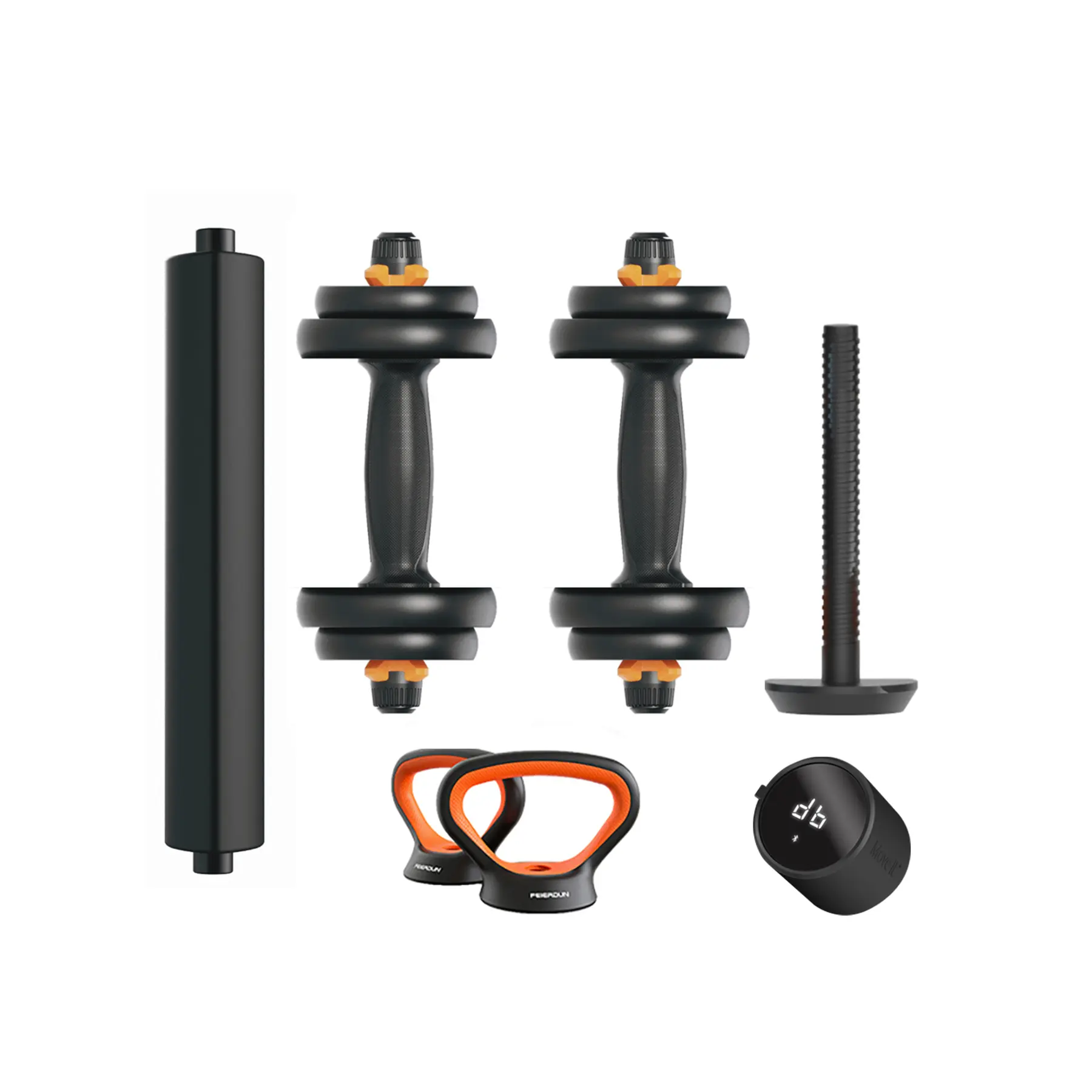 Set Hantel + Stange + Kettlebell + Sensor Xiaomi Fed V2 10kg