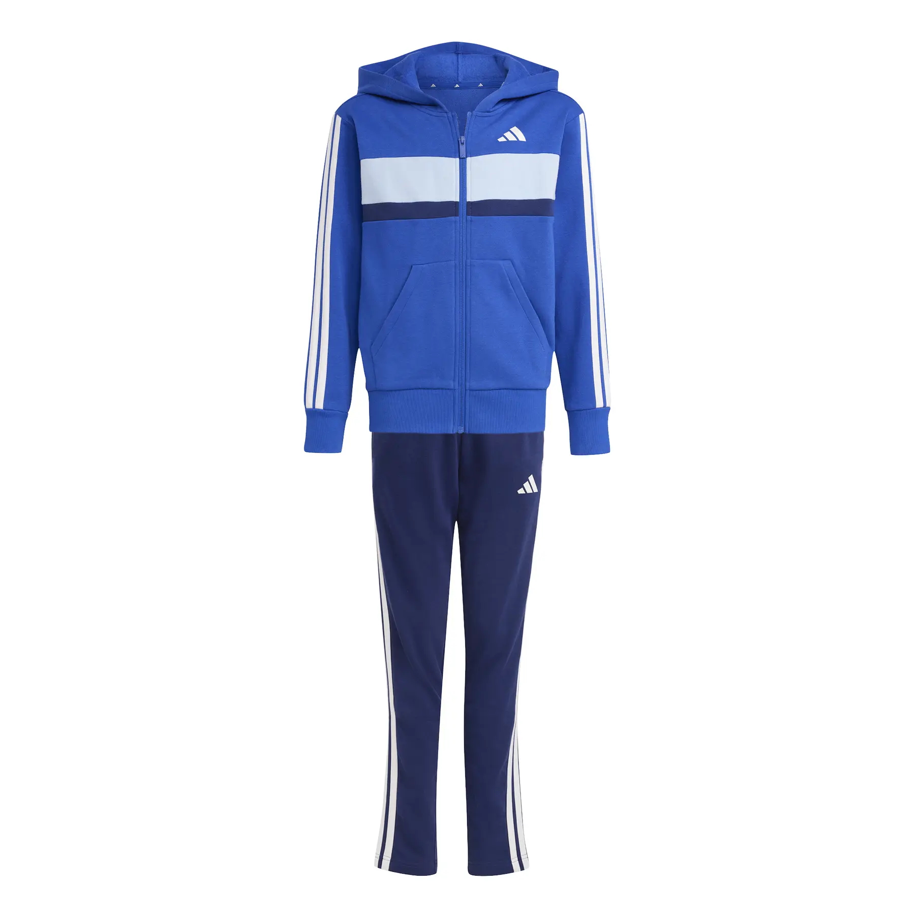 Fleece-Trainingsanzug mit 3 Streifen für Kinder adidas Seasonal Essentials Tiberio