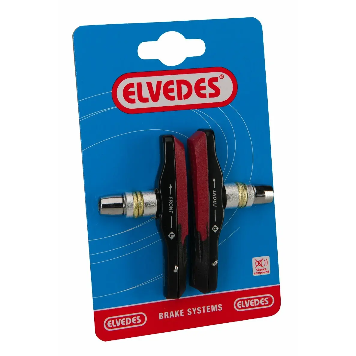 Ein Paar Bremsbeläge plus Türen Alu-Ein Paar Bremsbeläge für nasse Bedingungen Elvedes V-type