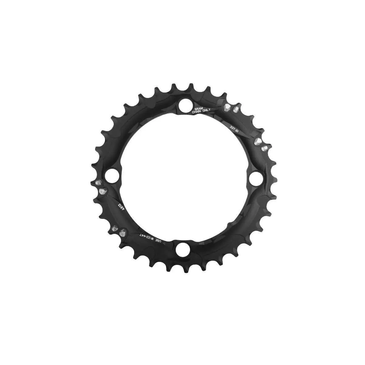 Mountainbike-Plattform Sram Cring Mtb 33T S1 104 Al5 Btblk