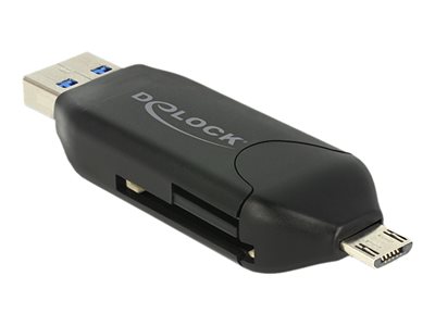 DELOCK Card Reader USB3.0 A +micro B- src=