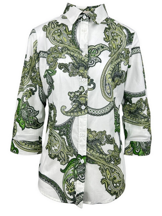 Camicetta Snob Shirts WeiB/Military