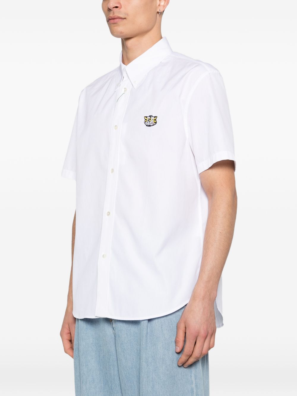 Kenzo Shirt tiger crest mann weiB