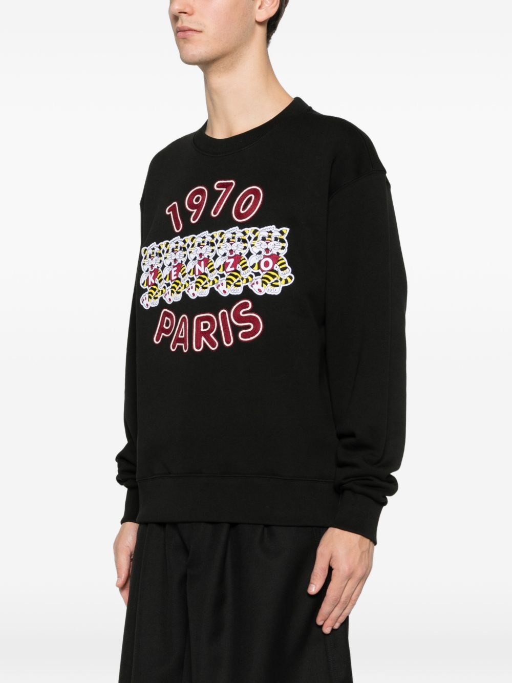 Kenzo felpa logo 1970 mann schwarz
