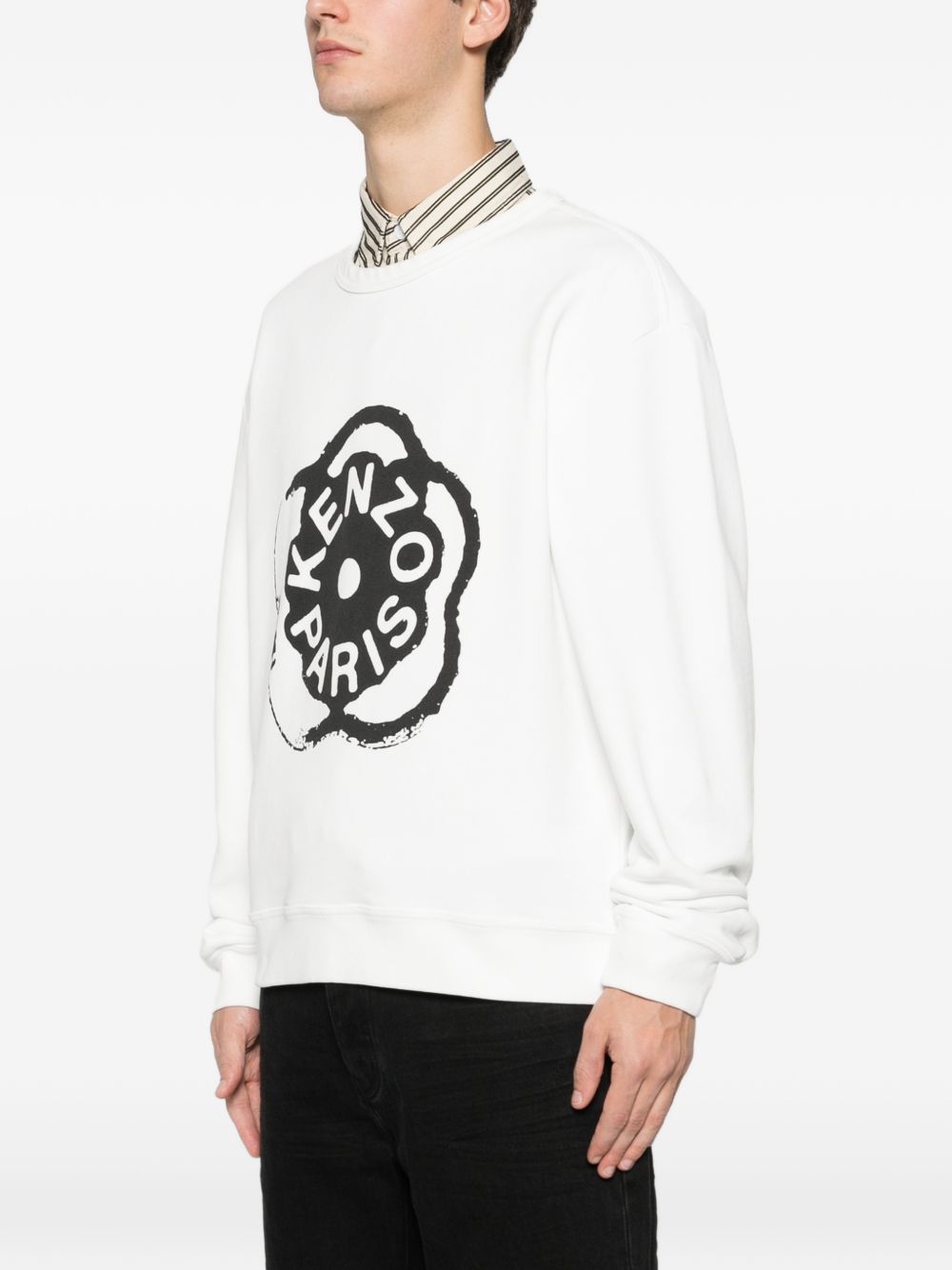 Kenzo Blume Sweatshirt schwarz