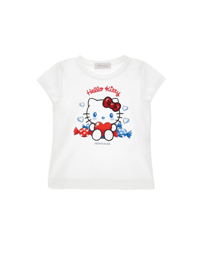 T-Shirt hello kitty Madchen weiB