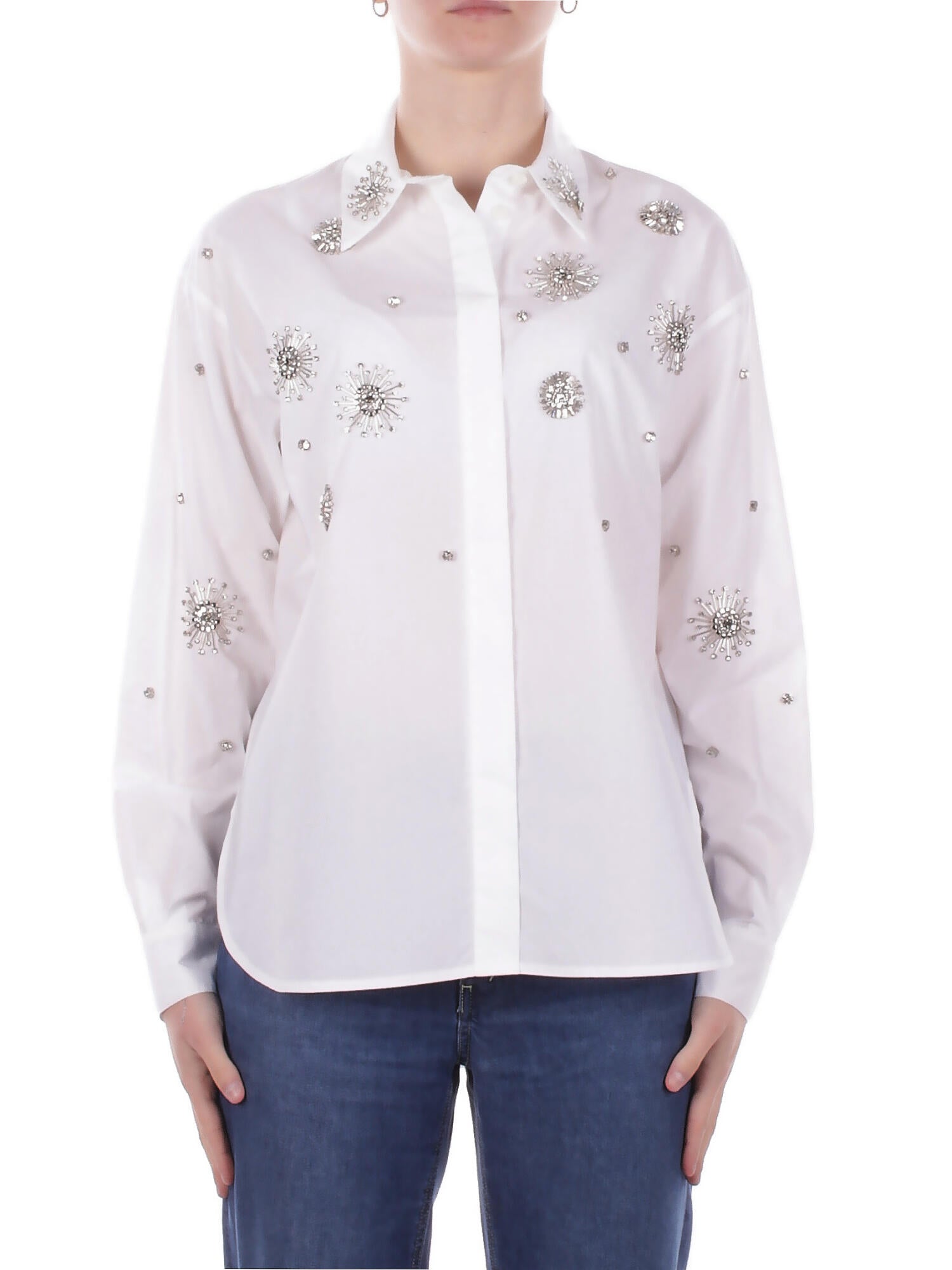 Pinko Frau Hemd 106225a31w z04 Carley Hemd popeline weiB