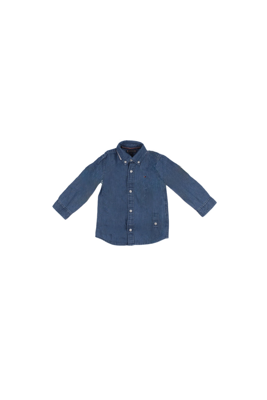 Tommy Hilfiger Baby Hemd kb0kb09840j 1a4 Denim Chambray Hemd ls denim medium
