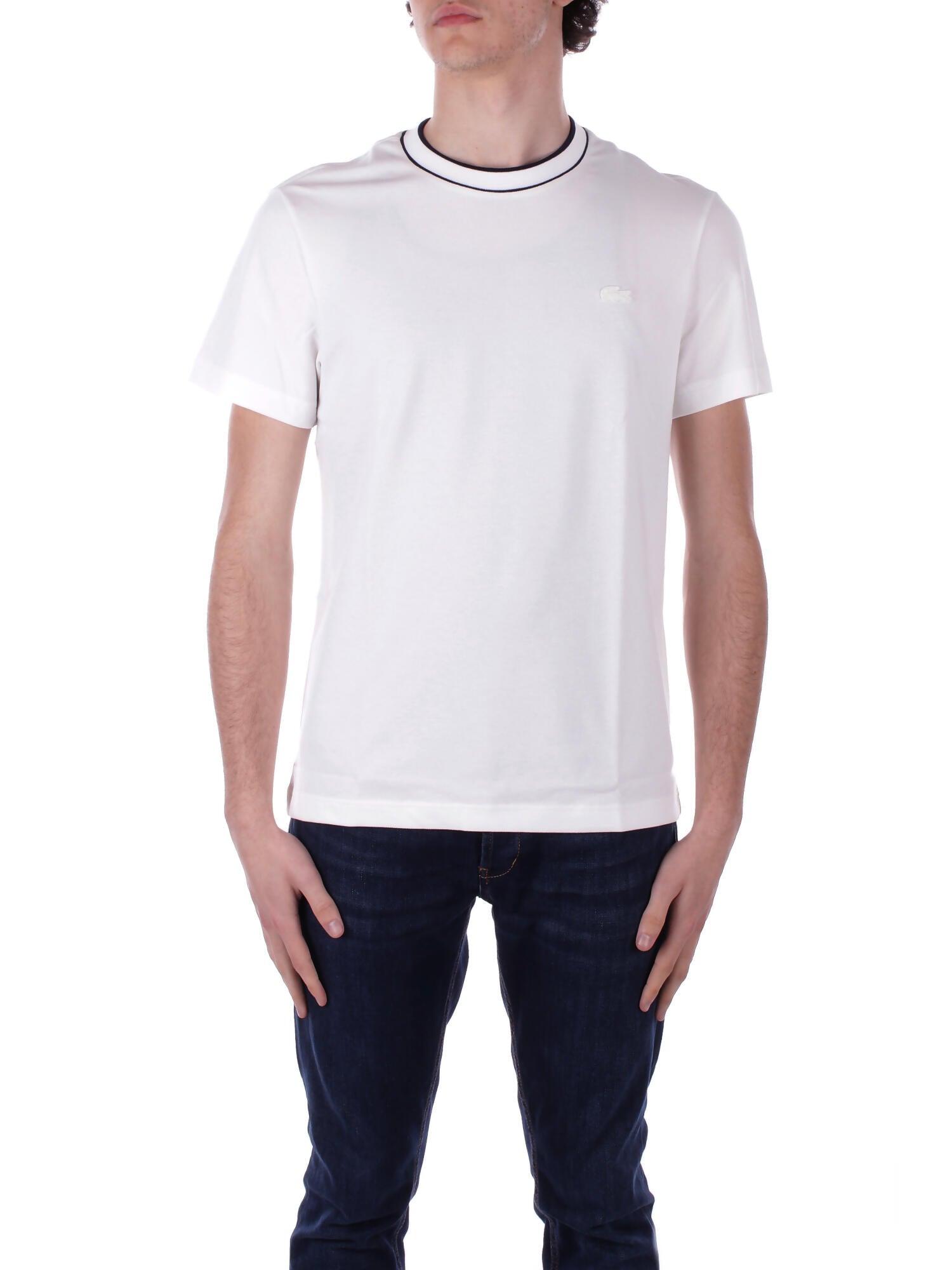 Lacoste Mann aus Gewirken th8174 70v T-Shirt Mehl