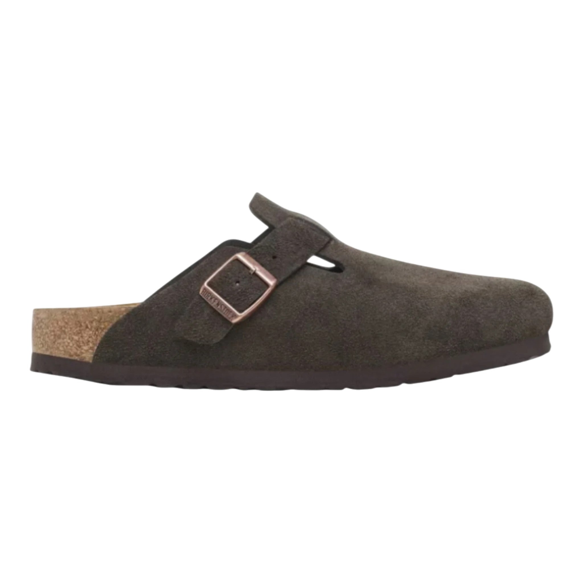 ♪ Birkenstock boston bs suede leder - mocha