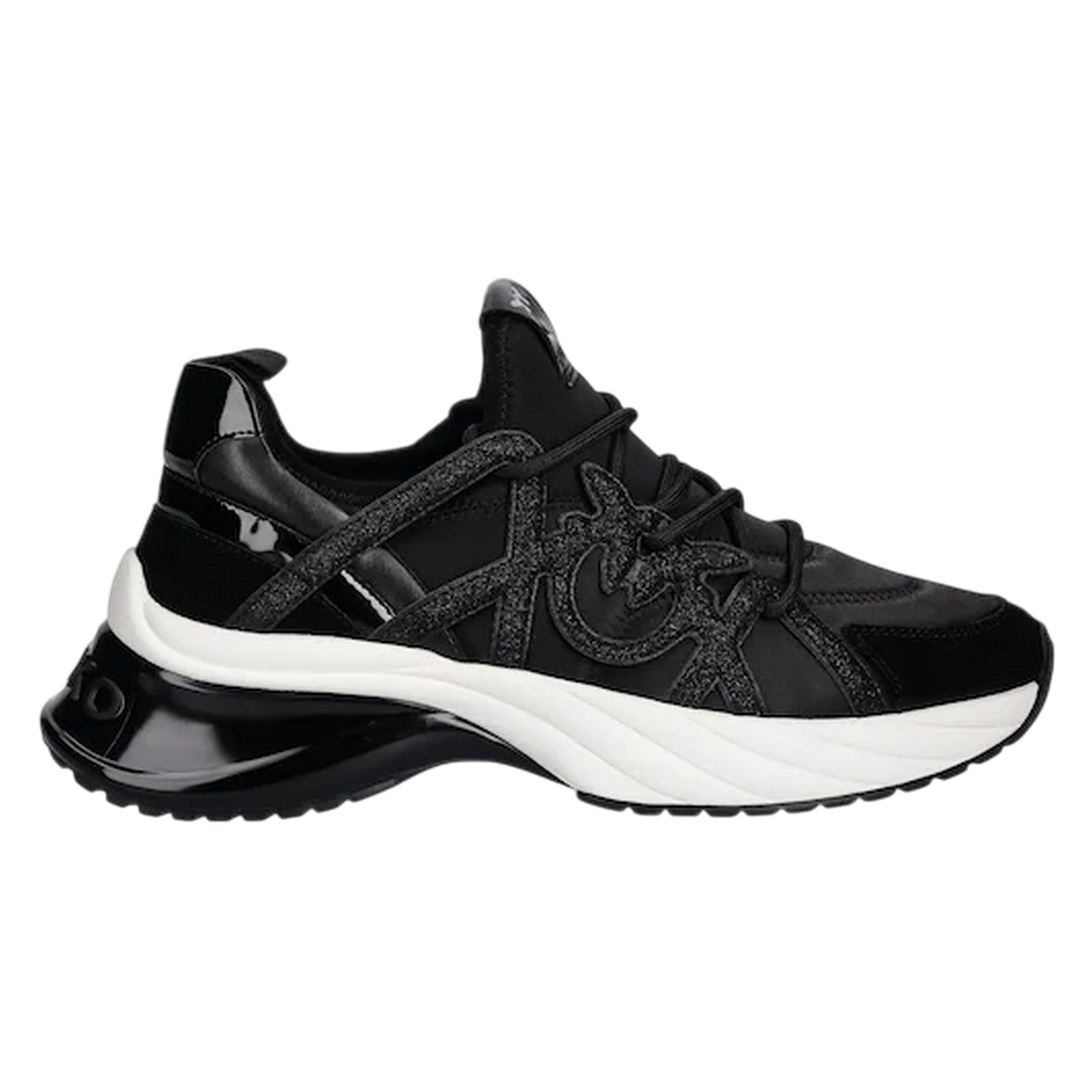 Sneaker Frau Pinko - ariel 01 - satin sneaker - schwarz