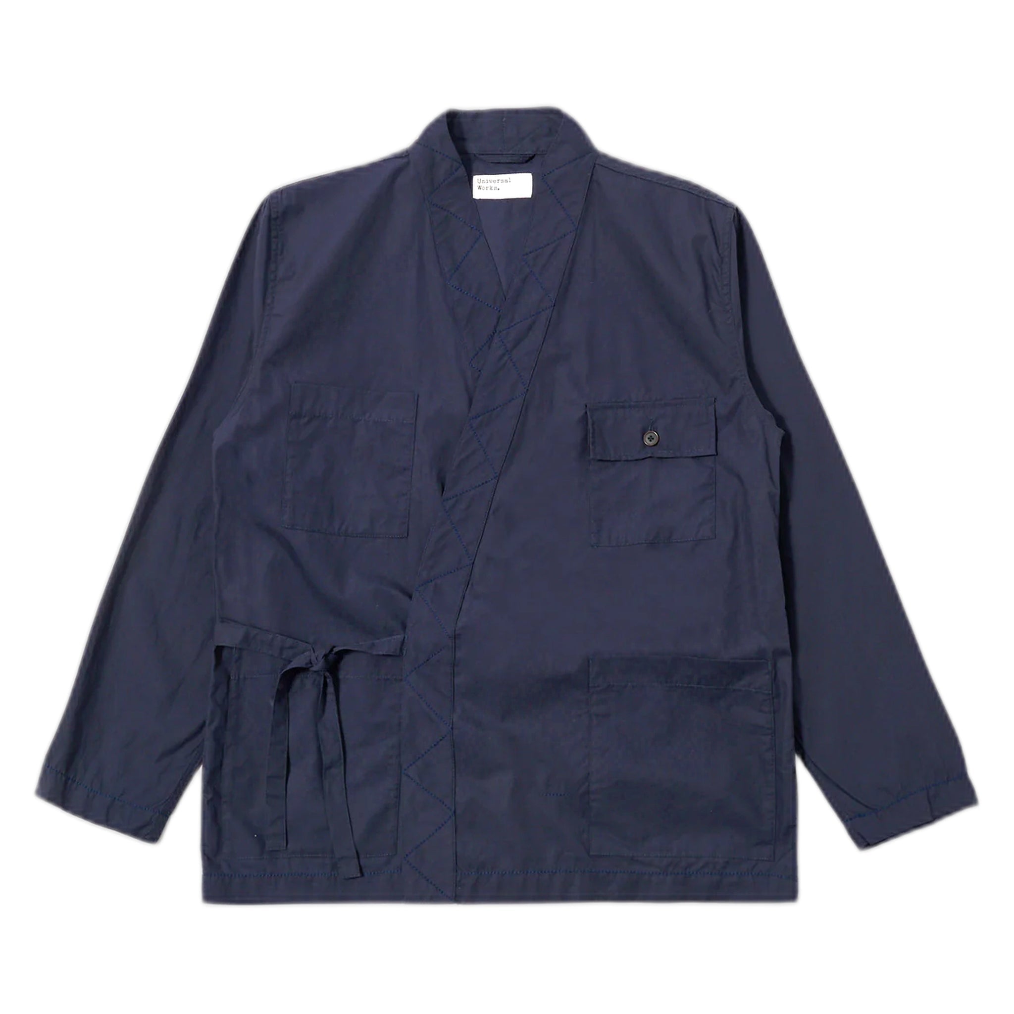 Mantel Universal Works osaka Arbeitsjacke peached poplin - navy