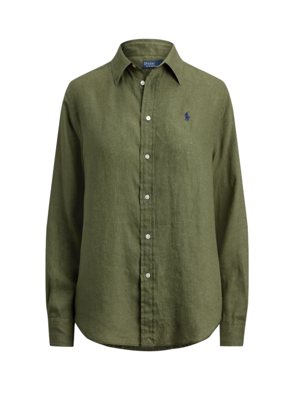 Blusen und Hemden Frau Ralph Lauren - klassisches Langarm-Taste vorne Hemd - grun